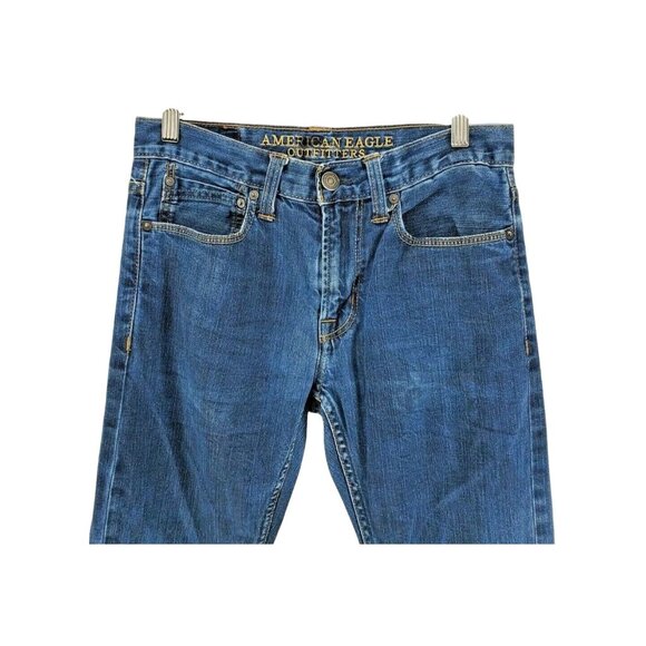 American Eagle Outfitters Jeans Men's Size 28x30 Slim Core Flex Medium Wash - Picture 3 of 7